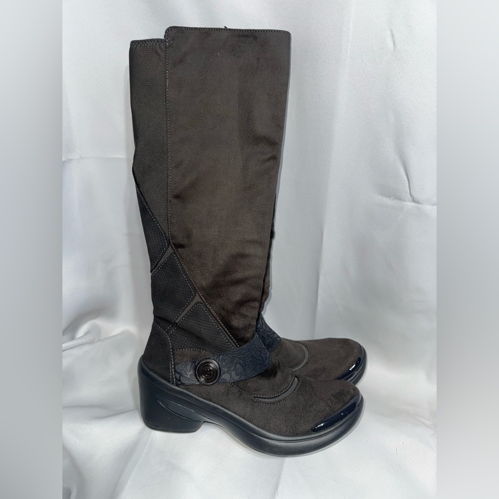 BZees Women's Euphoria Knee High Boot, Dark Grey, Size 9.5